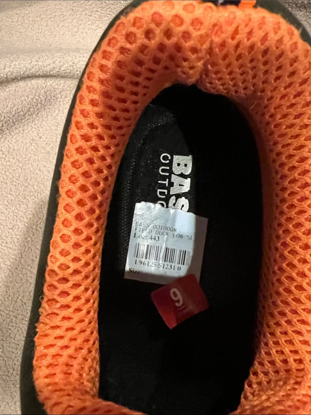 Men’s Olive Green and Orange Waterproof Slip-On Shoes